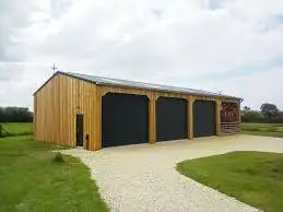 steel framed building clad with wood