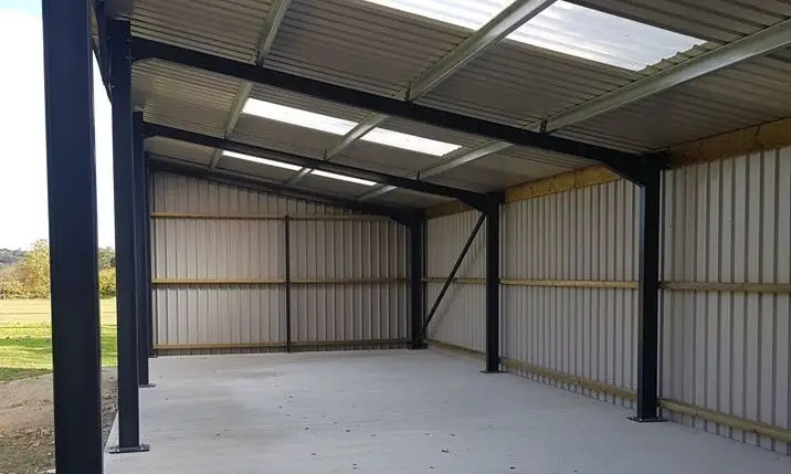 mono pitch steel shed
